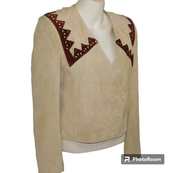 Cotton Wood Creek Vintage Suede Western Jacket Cow